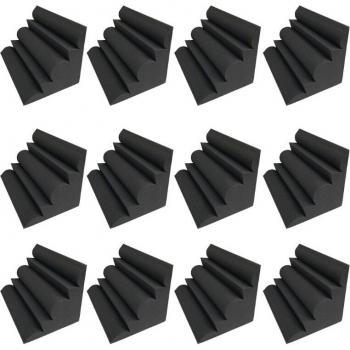 Acoustic Foam Corner Bass Traps, 12pcs High Density Sound Absorption