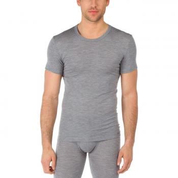 CALIDA T-Shirt Herren Grau – Seiden‑Woll‑Hybrid, XXL