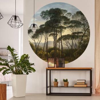 Papel Pintado de Pared Redondo Umbrella Pines en Italia 142,5 cm