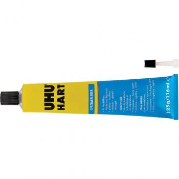 UHU COLLE SPÉCIALE HART, SOLVANT INCLUSE, TUBE 125G