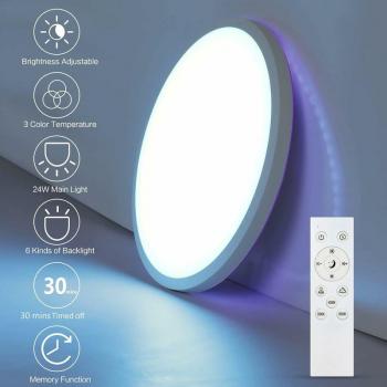 Illuminazione soffitto RGB 24W COMELY dimmerabile