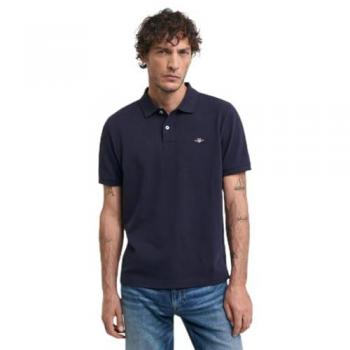 GANT Herren Polo Shirt 52 – dunkelblau Baumwolle