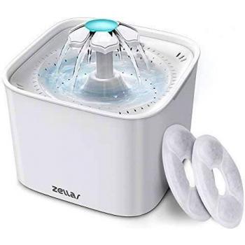 Ultra Silent Waterfall Flower Style Fountain for Cats and Dogs 2L