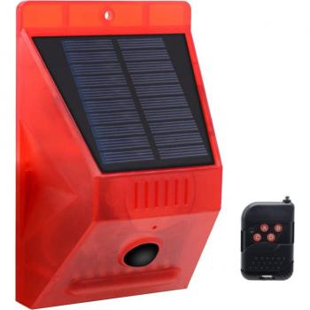 Solar-Powered Sound and Light Warning System