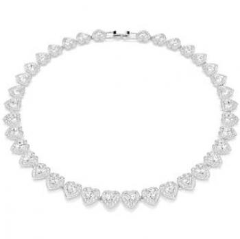 Swarovski Ariana Grande Rhodium Heart Tennis Pendant