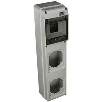 Gewiss GW68020N Caja de Tomacorrientes en Blanco