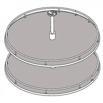 Tourniquet rond 705 mm, finition blanche –