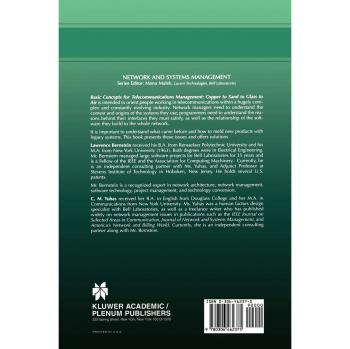 Basic Concepts for Managing Telecommunications Networks: Copper to Sand to Glass to Air (Network and Systems Management)