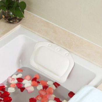Almohada de PVC para bañera con fijación de ventosas