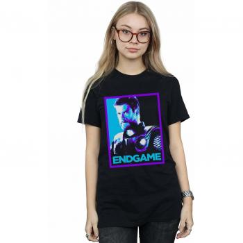 Thor Endgame Boyfriend T-Shirt – Marvel Women’s Cotton