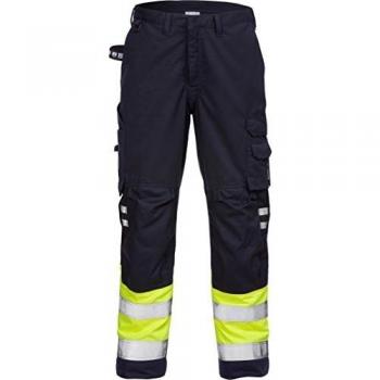 Fristads Kansas Arbeitsbekleidung Hose 121355 – Größe 44 – Leuchtgelb/Marine