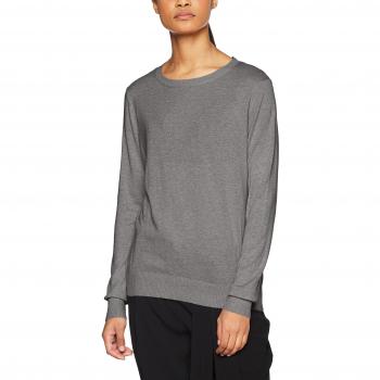 Vero Moda Vmmilda Blouse à Manches Longues Femme, Gris Medium Grey Melange, 42
