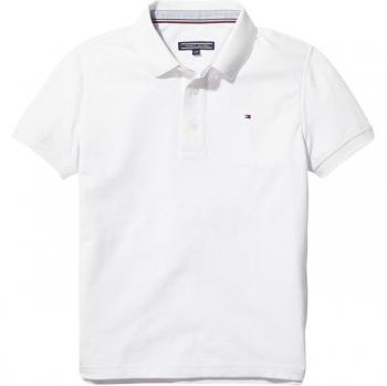 Polo Bambino Tommy Hilfiger, Maniche Corte, Bright White, 3 Anni