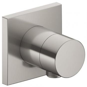 Raccord de tuyau Keuco, vanne de dérivation 3 voies, finition nickel brossé