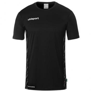 Uhlsport Kinder Trainings-T-Shirt, Schwarz, 164
