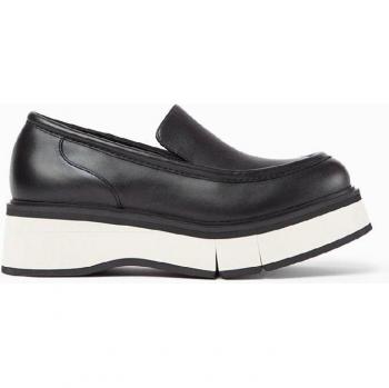 Mocasines de mujer de cuero con plataforma