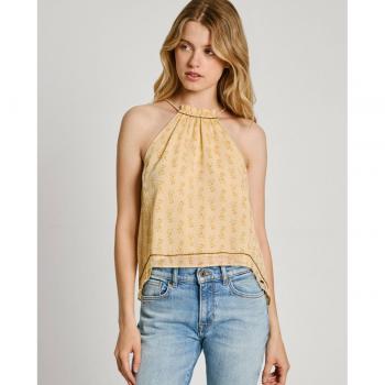 Top Maffie Amarillo Sin mangas Pepe Jeans
