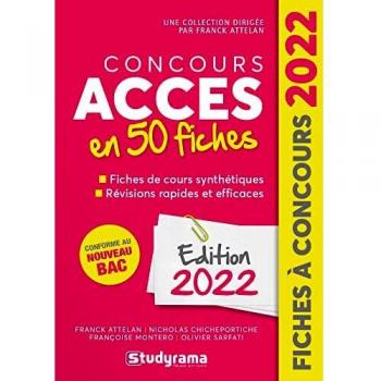 CONCOURS ACCES EN 50 FICHES: 2022