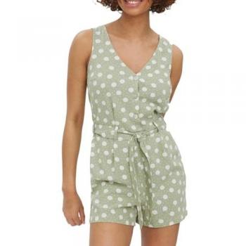 Vero Moda Esmilo Jumpsuit Verde / Bianco S