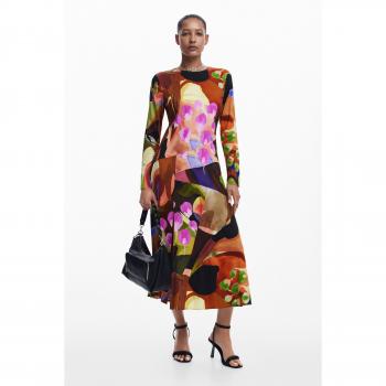 Abito midi stampato multicolore M. Christian Lacroix Regular Fit