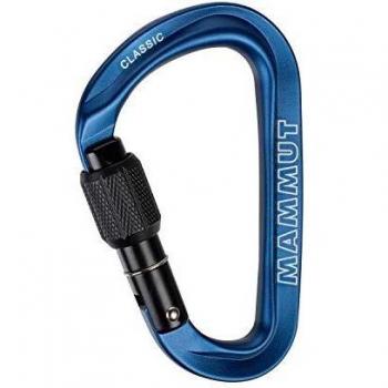 Mammut Classic Belay Carabiner – Blue, One‑Size Unisex