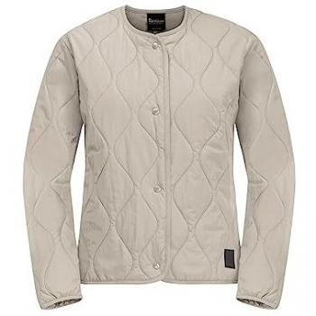 Steppjacke JACK WOLFSKIN WANDERMOOD INS JKT W Gr. M (38/40), grau (dusty, grau), Damen