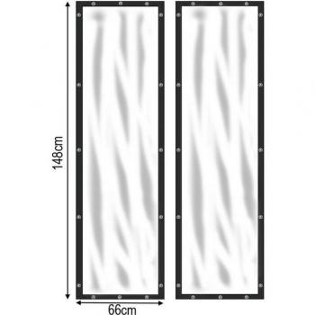 Kaminholzregal Abdeckung 70x185cm mit Ösen