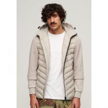 Superdry Herren Kapuzenjacke Storm Hybrid Chateau Grau