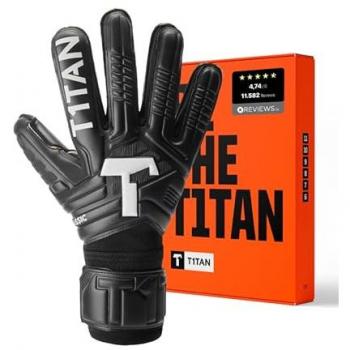 Guanti da Portiere con Protezione Dita T1tan Classic 1.0 Black-out