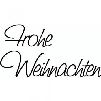 Frohe Weihnachten Stempel 7 x 3,8 cm