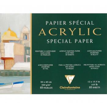 Bloc de papier pour peinture acrylique 360 g/m²