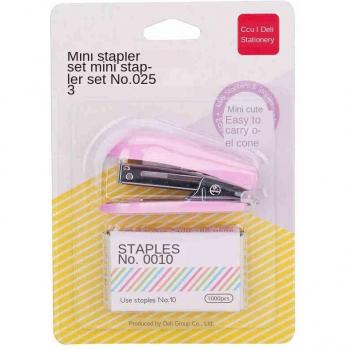 Agrafeuse Petite Crayon – Pack 10 agrafes couleur unie
