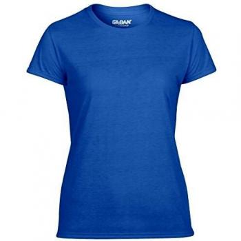 Small Carolina Blue Gildan Women's Short Sleeve Performance Shirt