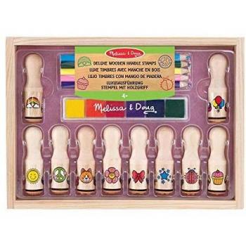 Timbres en Caoutchouc avec Manche en Bois Melissa & Doug