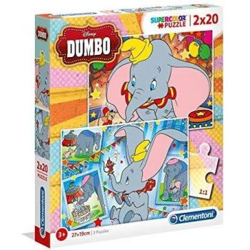 CLEMENTONI DUMBO PUZZLE DOBLE 2X20 PIEZAS
