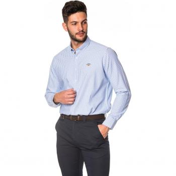 Camisa Oxford Celeste Estilo Tradicional
