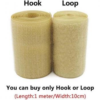 10CM Khaki No Adhesive Hook and Loop Tape