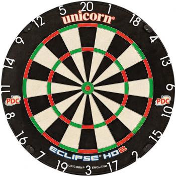 Unicorn HD2 Eclipse Black Size‑One Dartboard