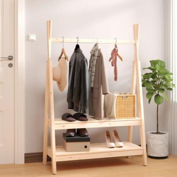 Organizador de Roupas 100x45,5x150 cm em Madeira de Pinho