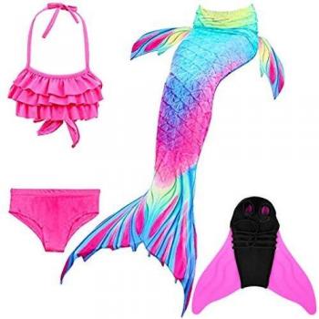 Naitoke Sirenette con Costume da Spiaggia – 4 pezzi