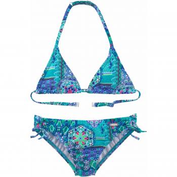 Buffalo Triangel-Bikini für Mädchen, Gr. 122/128, Türkis mit Paisleymuster