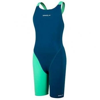 Nordic Teal & Green Glow Wetsuit for Girls – Speedo Fastskin Junior Endurance+ (34)