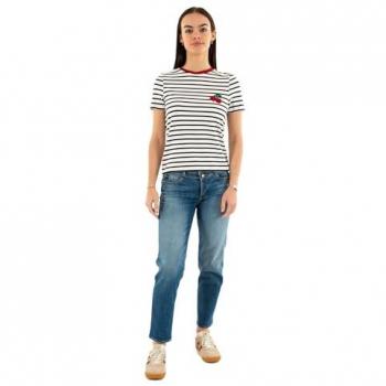 ONLY Herzmotiv T-Shirt 15318959 Dunkelblau Regular Fit