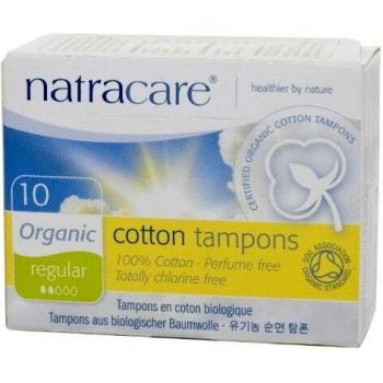 Mini Bio‑Tampons Natracare Regular – 10 Stück, flüssig, ohne Applikator