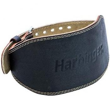 Harbinger 6-Inch Leather Weightlifting Belt Black