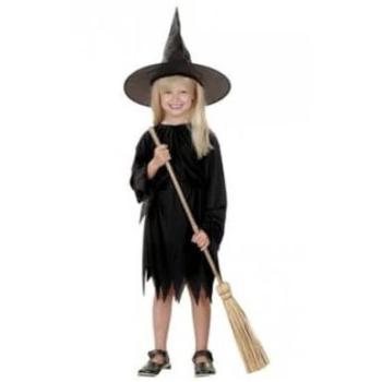 Sorcier(e) costume noir enfant (10‑12 ans)