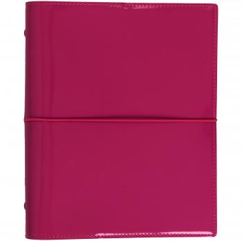 Filofax A5 Domino Patent Hot Pink Organiser