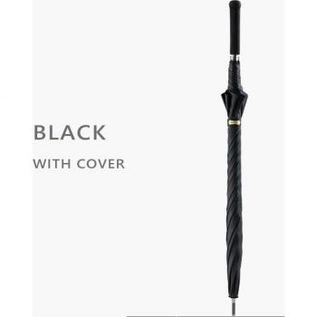 Big Windproof Clear Umbrella with Long Handle and Sun Protection