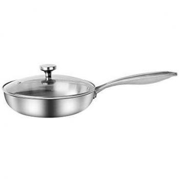 5-Inch Tri-Ply Fry Pan with Glass Lid