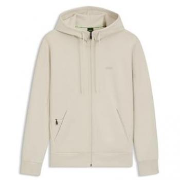 BOSS Giacca di Felpa 'Saggy' Offwhite